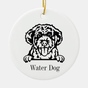 Ornamento portugués del perro de agua