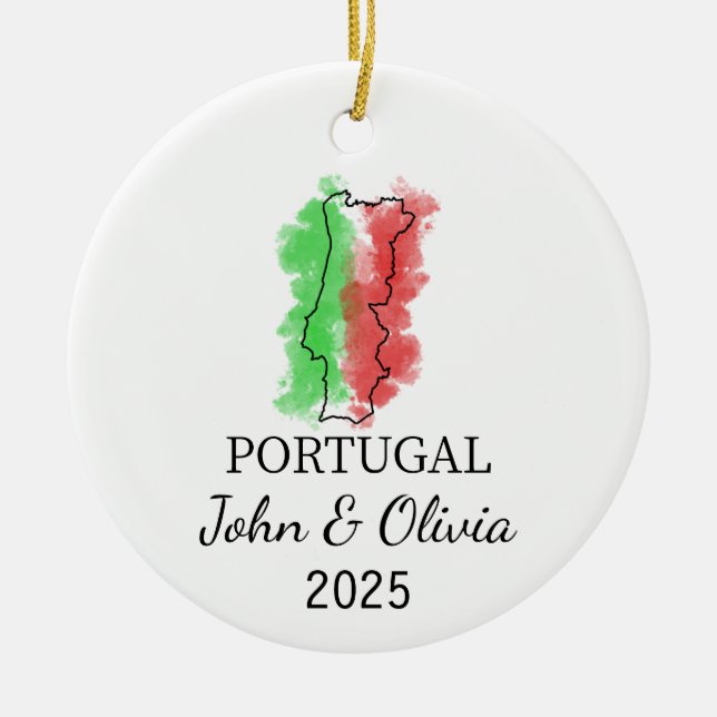 Ornamento portugués personalizado, regalo de bande (Frente)