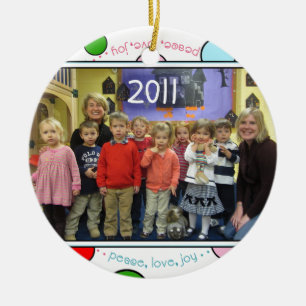 Ornamento preescolar de encargo 2011 del día de