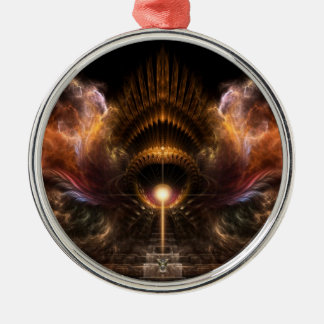 Ornamento premium de arte fractal de tormenta eóli