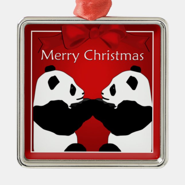 Ornamento Premium de Panda Friends Navidades (Frente)