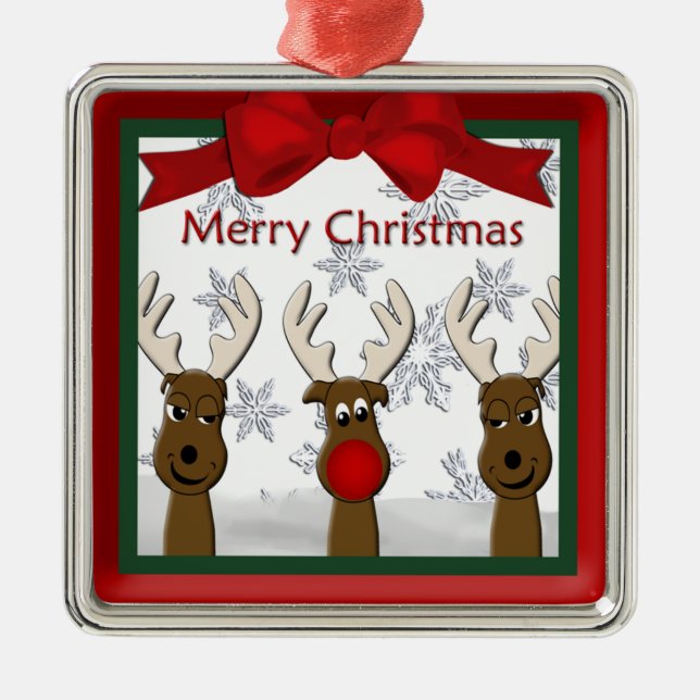 Ornamento Premium para renos de los navidades (Frente)