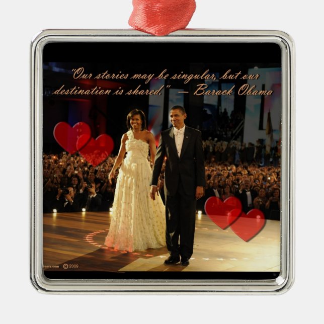 Ornamento Premium Square de destino compartido (Frente)