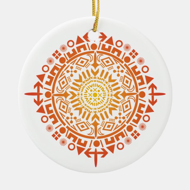 Ornamento primitivo Art-Sun personalizado (Frente)