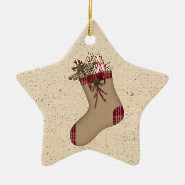 Ornamento Primitivo de Stocking (Frente)