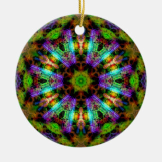 Ornamento psicodélico luminoso de la mandala