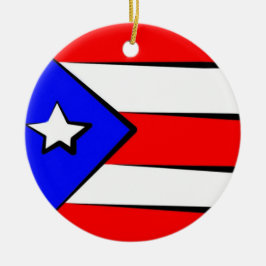 Ornamento puertorriqueño de la bandera