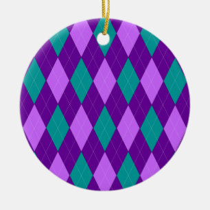 Ornamento Purple Argyle
