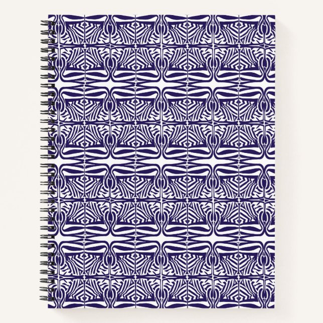 Ornamento púrpura del libro de notas espirales (Anverso)