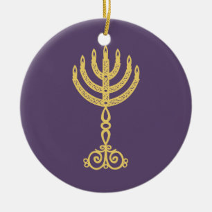 Ornamento púrpura Hanukkah 2