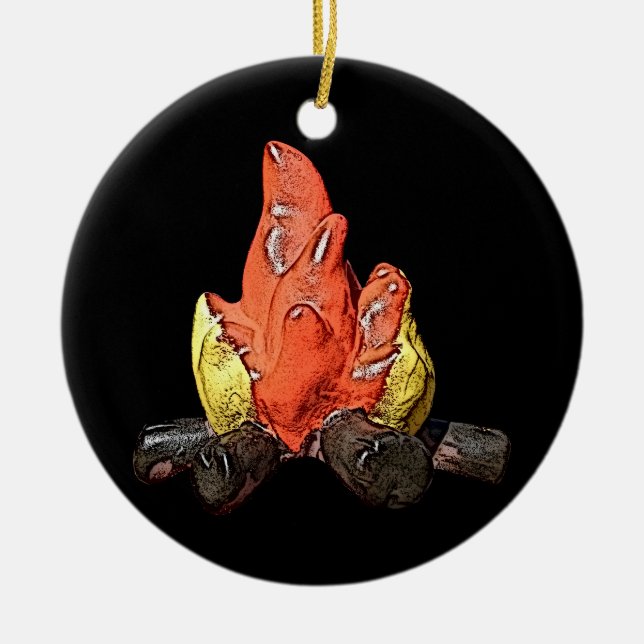 Ornamento quemador de fuego (Frente)