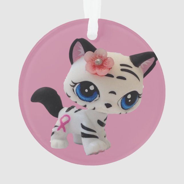 Ornamento rayado del gatito del tigre (Reverso)
