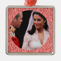 Ornamento real del boda de Guillermo y de Kate