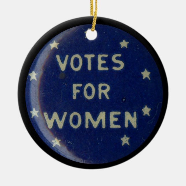 Ornamento recolectable de pinzas de sufrago histór (Frente)