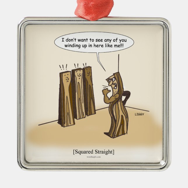 Ornamento recto ajustado (cuadrado) (Frente)