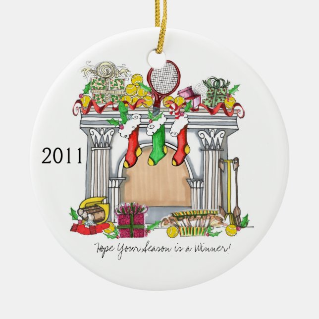 Ornamento redondo, chimenea del tenis, 2011 (Frente)