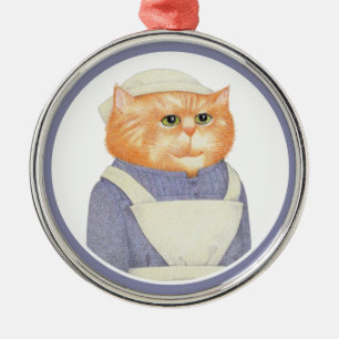 Ornamento redondo de COOK CAT Premium