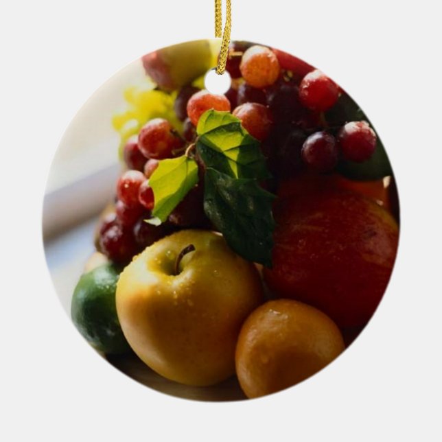 ORNAMENTO REDONDO DE LA FRUTA FRESCA (Frente)