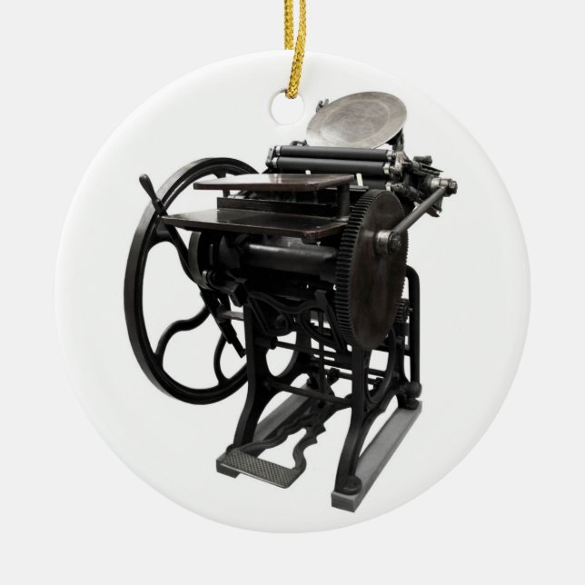 ornamento redondo de la prensa de copiar 1888 (Frente)