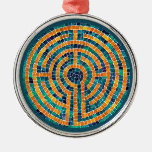 Ornamento redondo de LABYRINTH II Premium