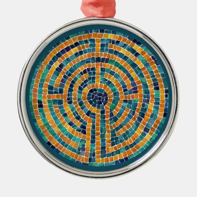 Ornamento redondo de LABYRINTH II Premium (Frente)