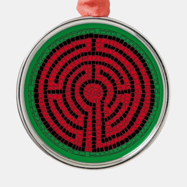 Ornamento redondo de LABYRINTH IX Premium (Frente)
