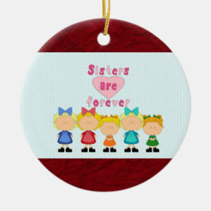 Ornamento redondo de las hermanas