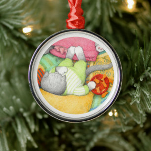 Ornamento redondo de primera calidad de KITTY KITT