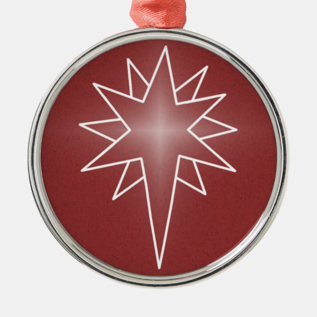 Ornamento redondo de primera estrella del norte, r (Frente)