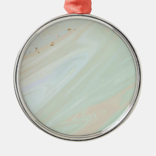 Ornamento redondo de Purpurina de Marble Pastel Pr