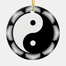 Ornamento redondo de Yin y Yang