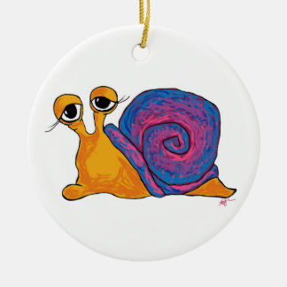 Ornamento redondo del caracol doble