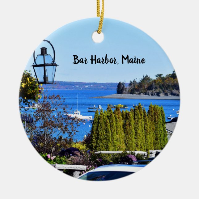 Ornamento redondo del puerto de la barra (Frente)