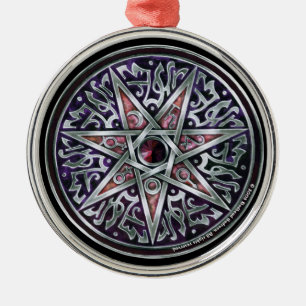 Ornamento redondo estrella de Fey Premium