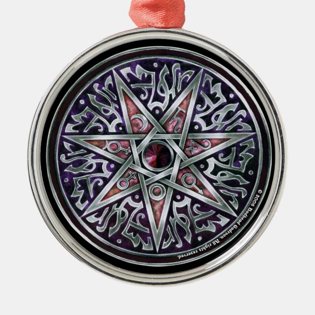 Ornamento redondo estrella de Fey Premium (Frente)