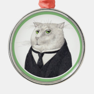 Ornamento redondo premium CAT BUTLER