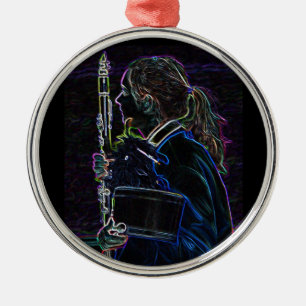 Ornamento redondo superior del Clarinetist que