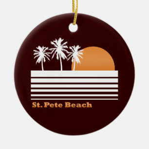 Ornamento retro de la playa del St Pete