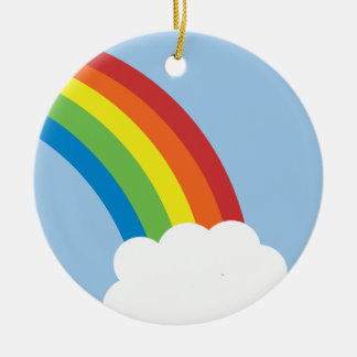 ornamento retro del arco iris de los años 80