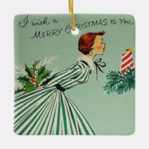 Ornamento retro del navidad del vintage