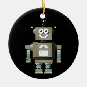 Ornamento retro del robot del juguete (DK)