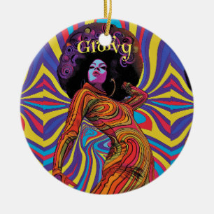 Ornamento retro Groovy