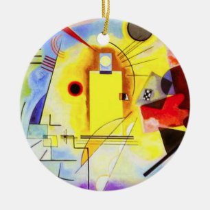Ornamento rojo amarillo de Kandinsky