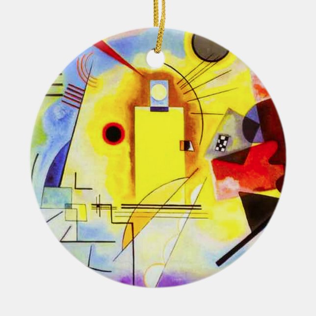Ornamento rojo amarillo de Kandinsky (Frente)