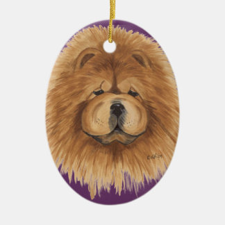 ornamento rojo del perro chino