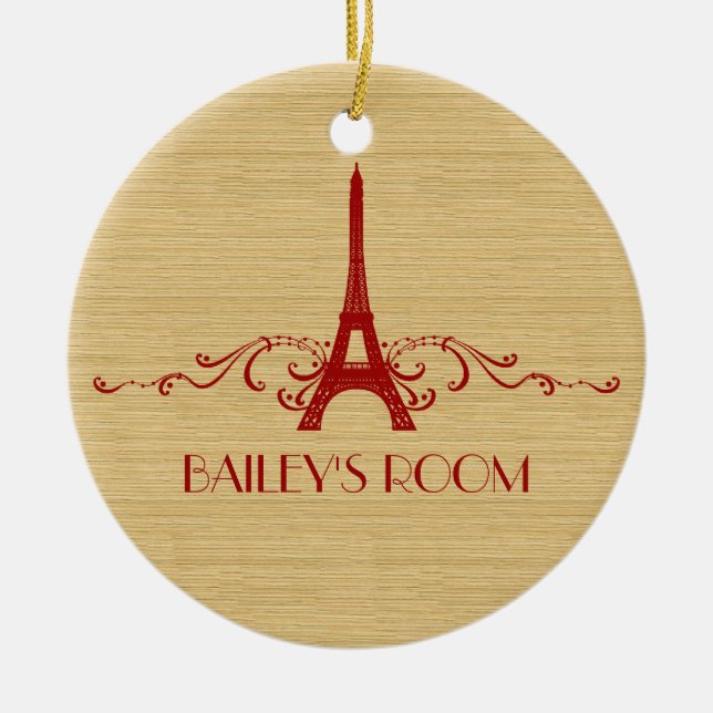 Ornamento rojo francés floreciente (Frente)