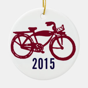 Ornamento rojo viejo del personalizado de la bici