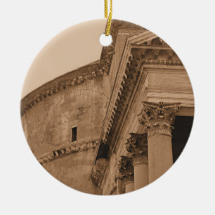 Ornamento romano antiguo del navidad del panteón