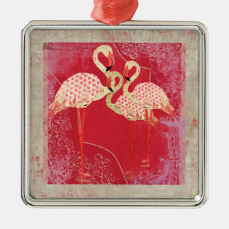 Ornamento rosado bonito de los flamencos