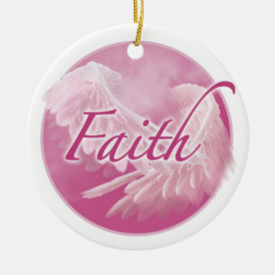 Ornamento rosado de la fe